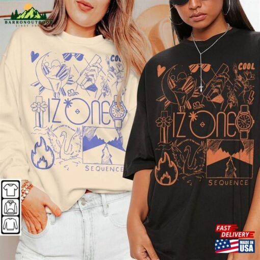 Izone Kpop Doodle Art Vintage Merch Tee Graphic Album Lyrics Sweatshirt Hoodie Unisex