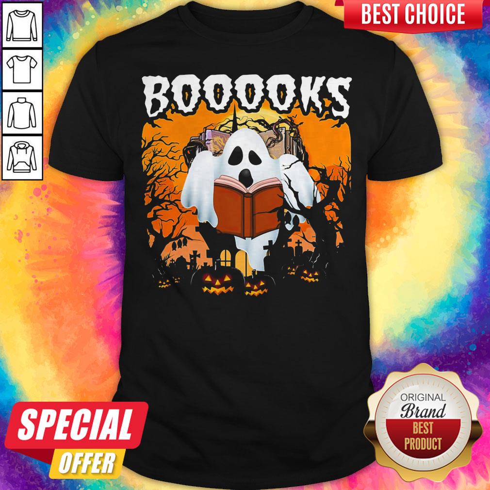 Awesome Booooks Ghost Halloween Shirt Awesome Booooks Ghost Halloween Shirt