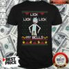 Awesome Ugly Christmas Rick And Morty Merry Swiftmas Lick Lick Lick My Bells Shirt