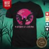 Bat Cat Witch In October We Wear Pink Moon Halloween Shirt