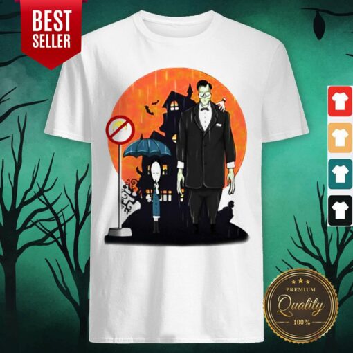 Coffee Is My Poison Wednesday Addams Sunset Halloween Shirt