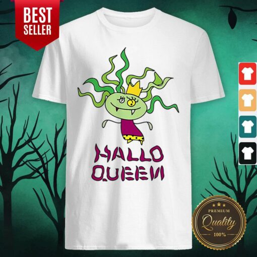 Colorful Hallo Queen Halloween Shirt