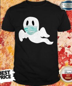 Cute Ghost Wear Mask Halloween Shirt