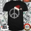 Cute Santa Hat Peace Merry Christmas Shirt