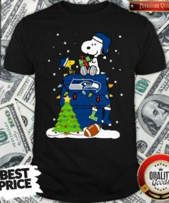 Cute Snoopy Merry Christmas NFL Seahawks Unisex T-Shirt Cute Snoopy Merry Christmas NFL Seahawks Unisex T-Shirt