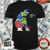 Cute The Grinch Buffalo Bills Shit On Toilet New England Patriots Christmas Shirt