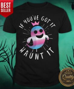 Cute Transgender Ghost Funny Halloween Pun Trans Pride Quote Shirt