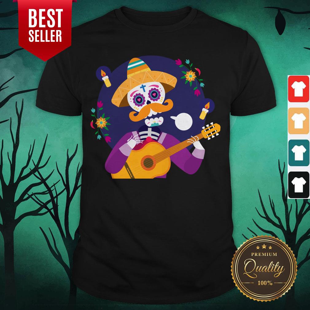 Dia De Muertos Day Of Dead Sugar Skeleton Play Guitar Shirt Dia De Muertos Day Of Dead Sugar Skeleton Play Guitar Shirt