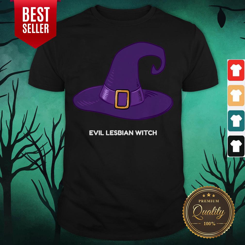 Evil Lesbian Witch Hat Halloween Shirt Evil Lesbian Witch Hat Halloween Shirt