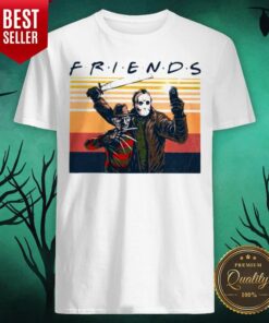 Freddy Krueger And Michael Myers Friends Vintage Retro Halloween Shirt