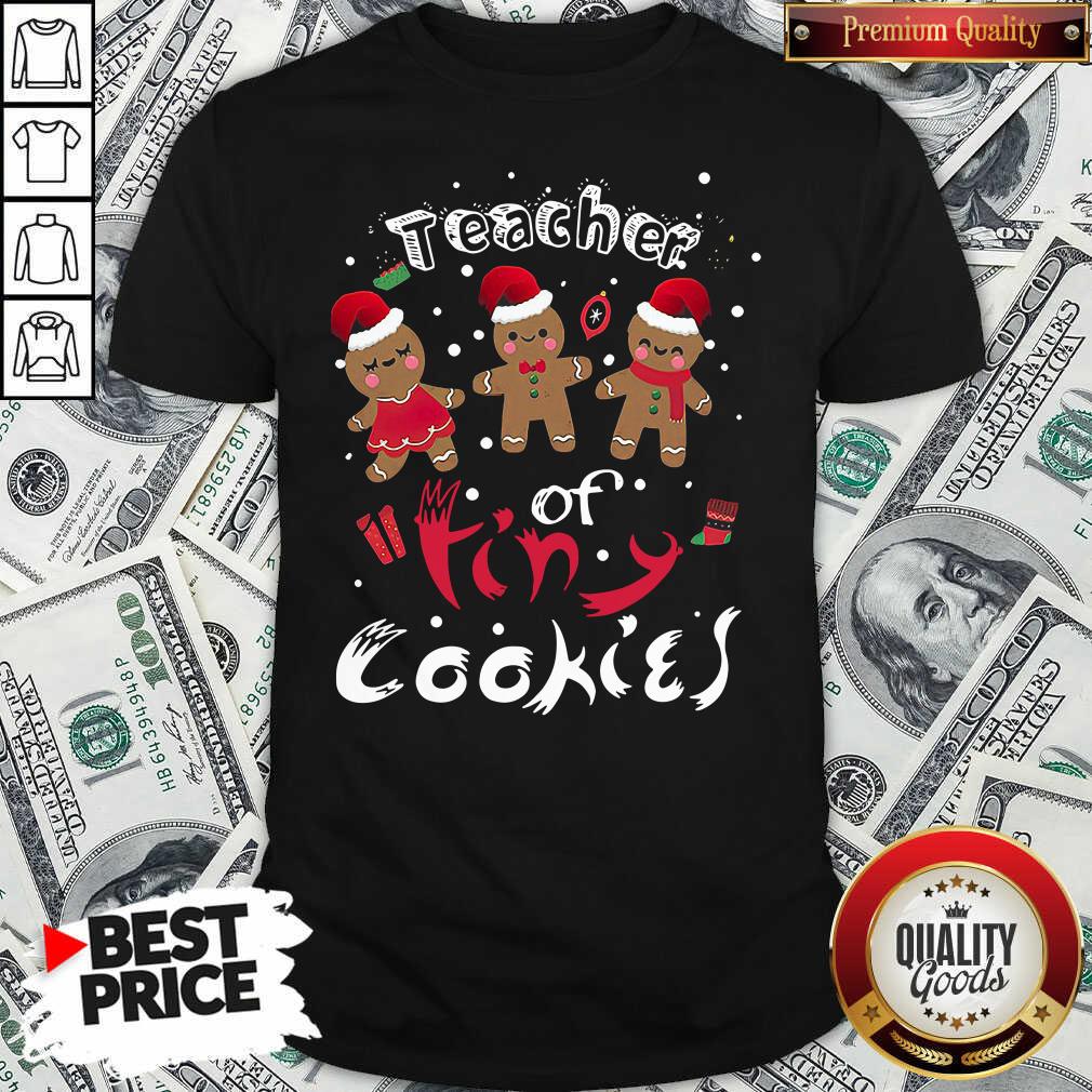 Funny Gingerbeard Teacher Of Tiny Cookies Christmas Shirt Funny Gingerbeard Teacher Of Tiny Cookies Christmas Shirt