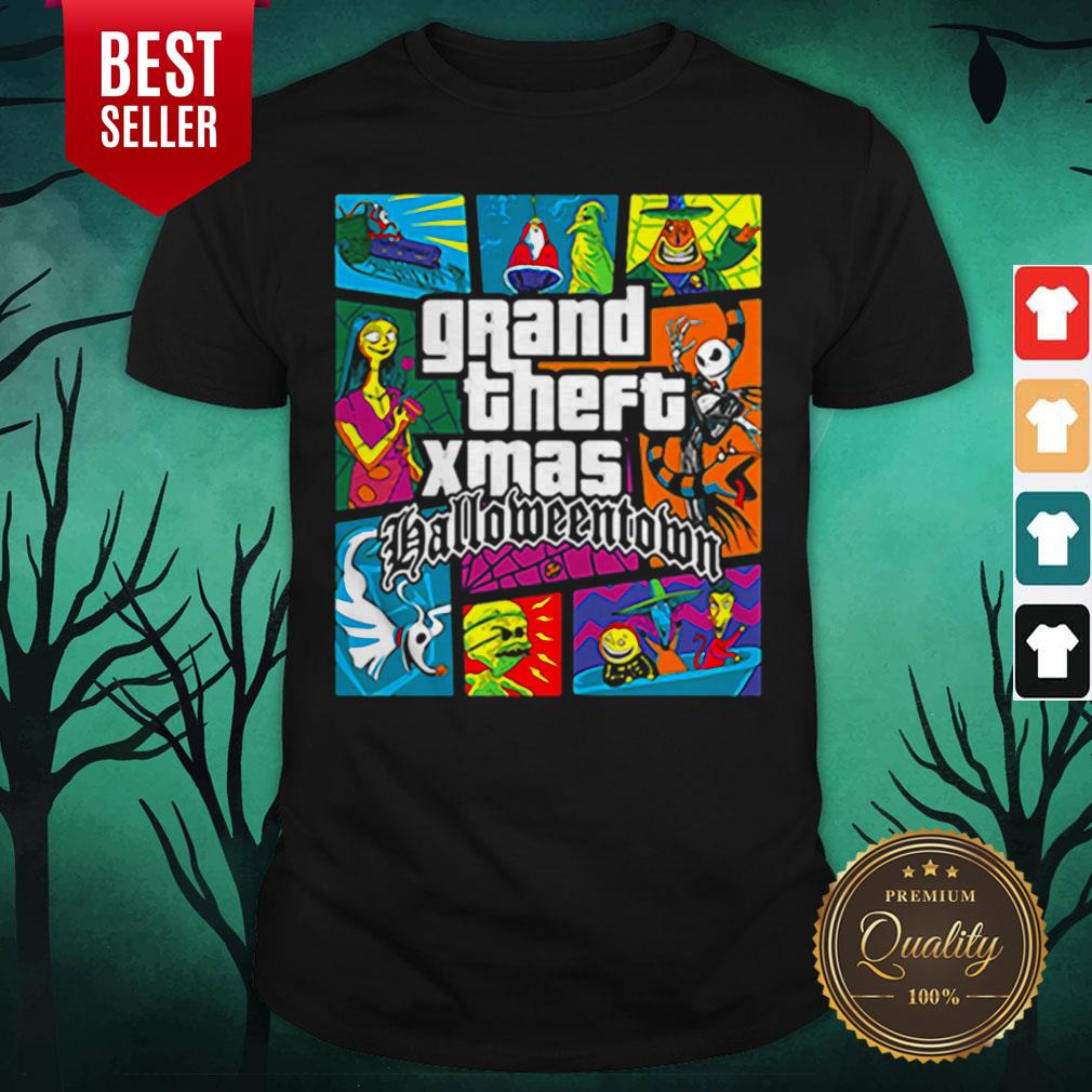 Funny Grand Theft Xmas Halloweentown Halloween Shirt Funny Grand Theft Xmas Halloweentown Halloween Shirt