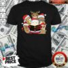 Funny Santa And Sloth Reindeer The Night Before Christmas Shirt