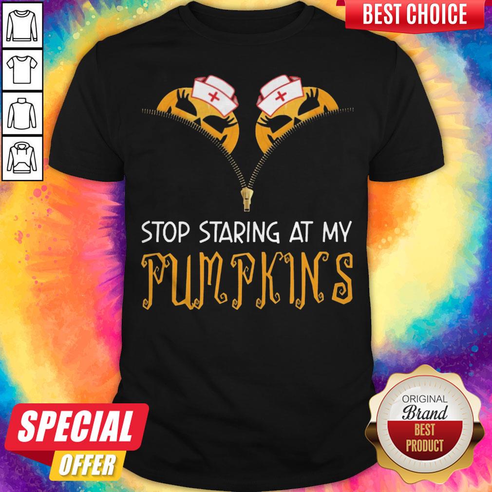 Funny Stop Staring At My Pumpkins Halloween Shirt Funny Stop Staring At My Pumpkins Halloween Shirt