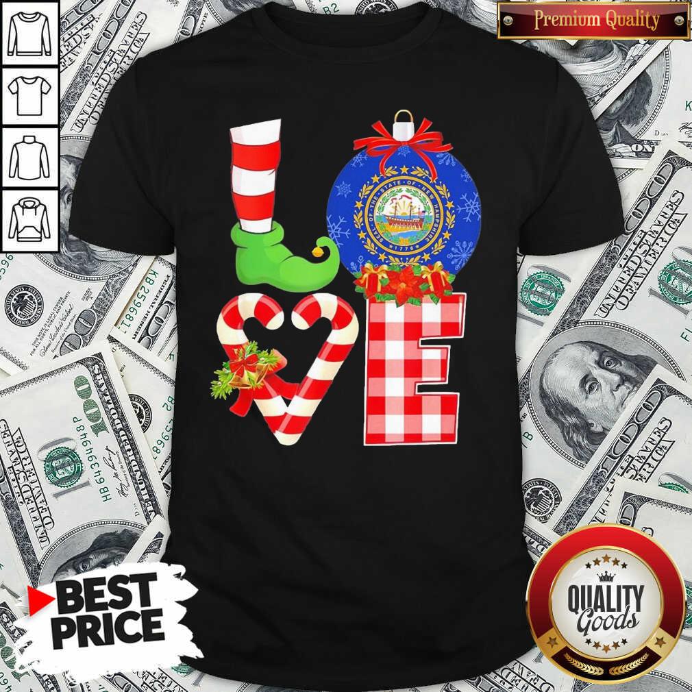 Good Elf Love Seal Of The State Of Hampshire 1776 Christmas Shirt Good Elf Love Seal Of The State Of Hampshire 1776 Christmas Shirt