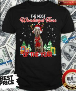 Good Weimaraner The Most Wonderful Time Of The Year Ugly Christmas Shirt Good Weimaraner The Most Wonderful Time Of The Year Ugly Christmas Shirt