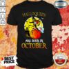 Halloqueen Witch Mask Are Born In October Halloween Shirt
