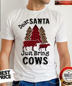 Hot Dear Santa Just Bring Cows Shirt Hot Dear Santa Just Bring Cows Shirt