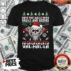 Hot Deck The Halls With Skulls And Bodies Fa La La La Val Halla Ugly Christmas Shirt