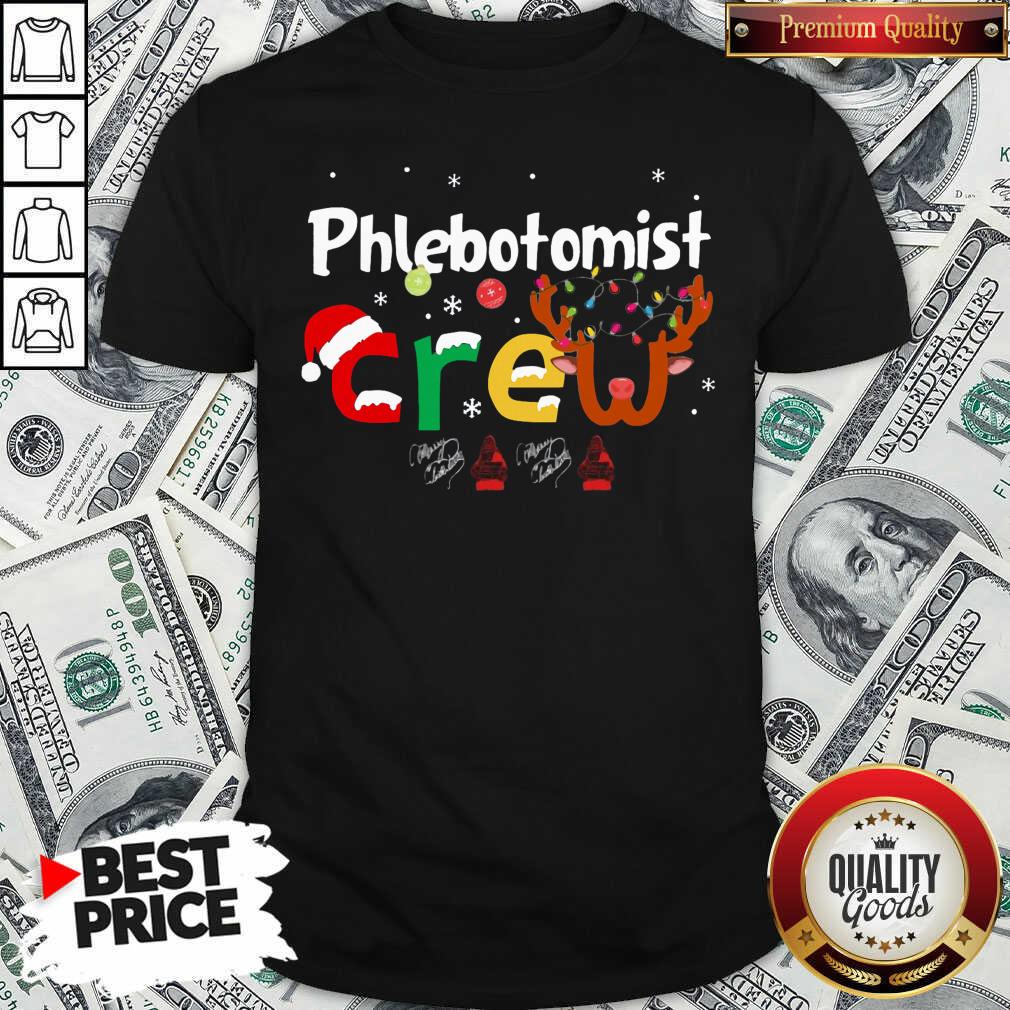 Hot Phlebotomist Crew Merry Christmas Shirt Hot Phlebotomist Crew Merry Christmas Shirt