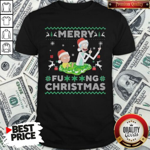 Hot Santa Rick And Morty Merry Fucking Christmas Shirt