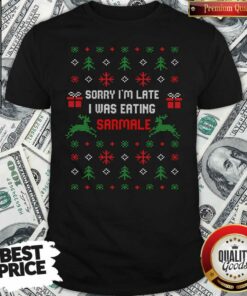 Hot Sorry I’m Late I Was Eating Sarmale Romanian Christmas Shirt Hot Sorry I’m Late I Was Eating Sarmale Romanian Christmas Shirt