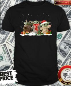 Hot Three Baby Yoda Christmas Shirt Hot Three Baby Yoda Christmas Shirt