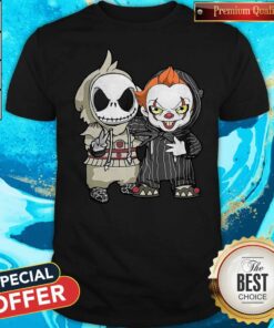 Jack Skellington And Pennywise Friend Happy Halloween Shirt Jack Skellington And Pennywise Friend Happy Halloween Shirt