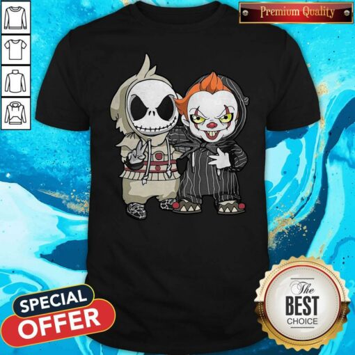 Jack Skellington And Pennywise Friend Happy Halloween Shirt