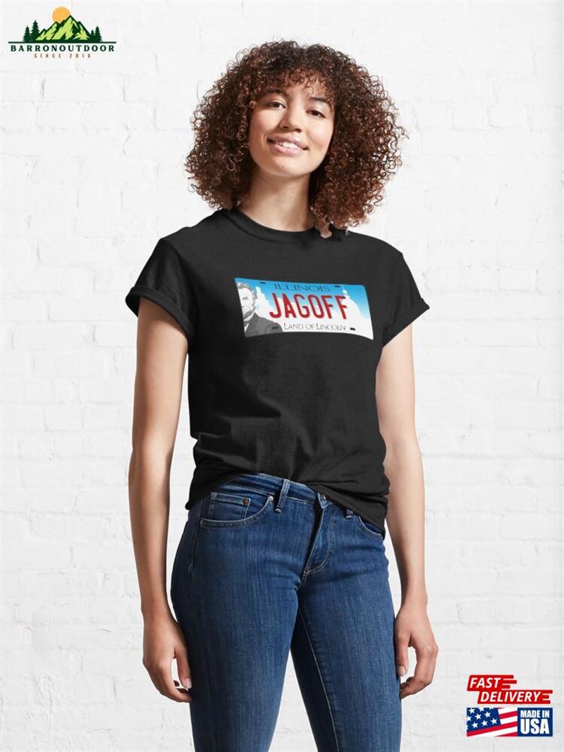 Jagoff Illinois License Plate Classic T-Shirt Unisex Jagoff Illinois License Plate Classic T-Shirt Unisex