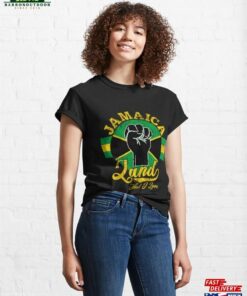 Jamaica Land That I Love With Jamaican Flag Independence Day Classic T-Shirt Unisex