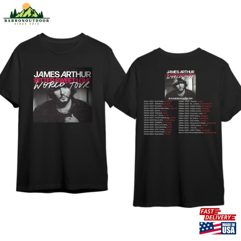 James Arthur Tour Shirt Merch Fan Gift Unisex Sweatshirt James Arthur Tour Shirt Merch Fan Gift Unisex Sweatshirt