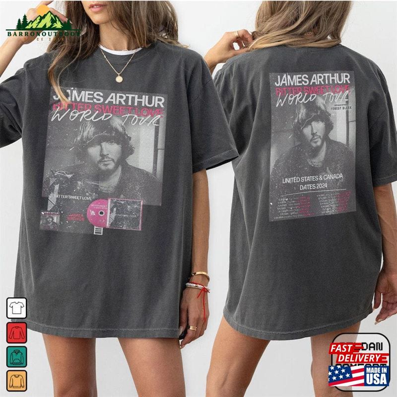 James Arthur Tour T-Shirt Merch Fan Gift Sweatshirt Hoodie James Arthur Tour T-Shirt Merch Fan Gift Sweatshirt Hoodie