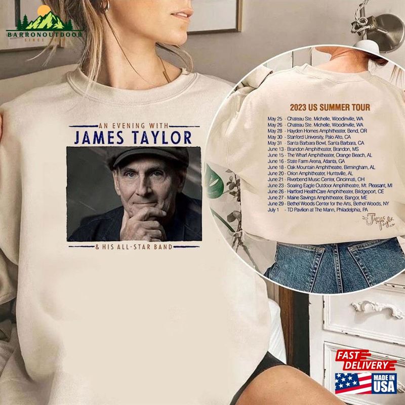 James Taylor An Evening With His All Star Band 2023 Shirt Classic T-Shirt James Taylor An Evening With His All Star Band 2023 Shirt Classic T-Shirt