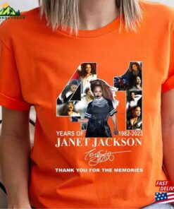 Janet Jackson 41 Years Anniversary Shirt Vintage T-Shirt Shirts Classic