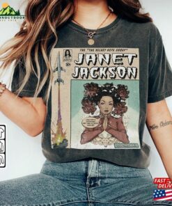 Janet Jackson Comic Shirt 90S Vintage Merch Book Art The Velvet Rope Album World Tour 2023 Graphic Tee Unisex Gift Hoodie V1 Classic