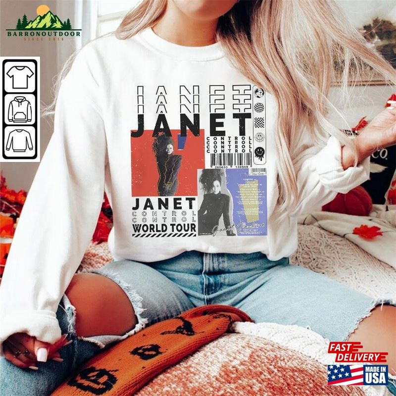 Janet Jackson Music Shirt Sweatshirt Y2k Merch Vintage 90S Together Again Tour 2023 Tickets Album Control Graphic Tee Hoodie L2604m Unisex Janet Jackson Music Shirt Sweatshirt Y2k Merch Vintage 90S Together Again Tour 2023 Tickets Album Control Graphic Tee Hoodie L2604m Unisex