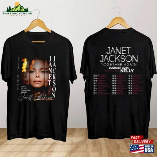 Janet Jackson Together Again Summer Tour 2024 T-Shirt Concert Shirt Hoodie Unisex