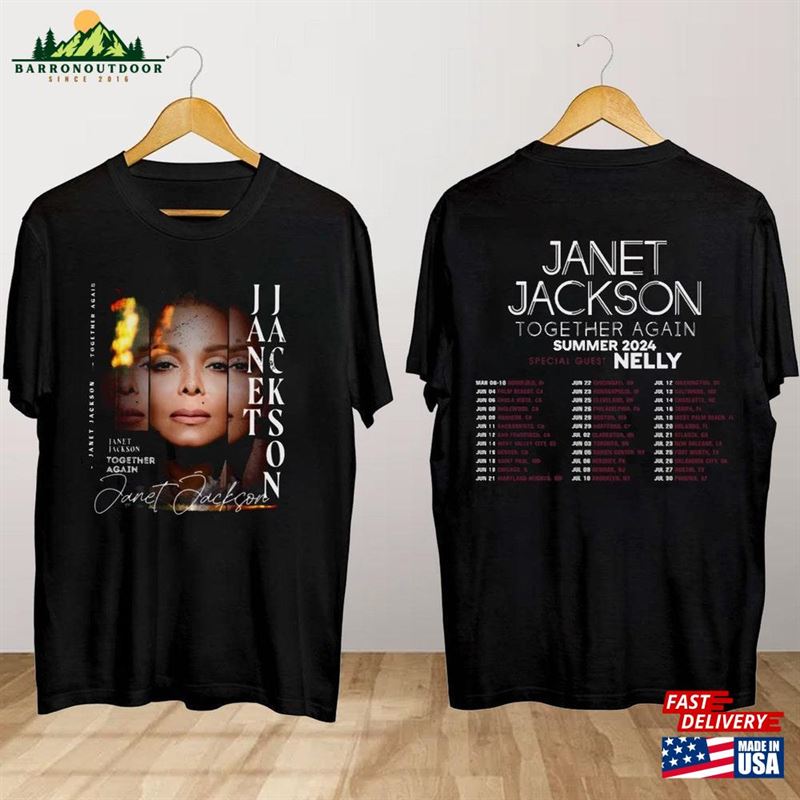 Janet Jackson Together Again Summer Tour 2024 T-Shirt Concert Shirt Hoodie Unisex Janet Jackson Together Again Summer Tour 2024 T-Shirt Concert Shirt Hoodie Unisex