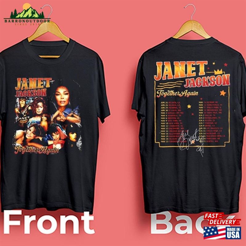 Janet Jackson Together Again Tour 2023 Unisex Tee Vintage Retro Graphic Shirt Hoodie Sweatshirt Janet Jackson Together Again Tour 2023 Unisex Tee Vintage Retro Graphic Shirt Hoodie Sweatshirt