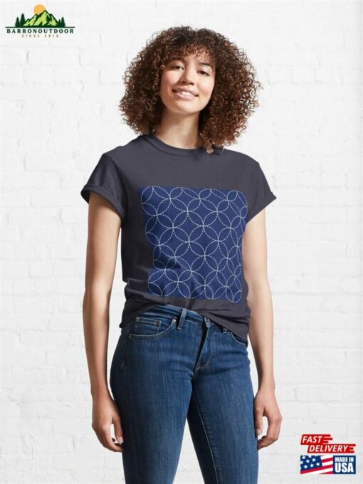 Japanese Sashiko Seamless Pattern Classic T-Shirt Sweatshirt Unisex