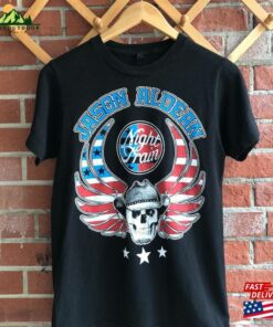 Jason Aldean Band Tee Night Train Black Rockabilly T-Shirt Classic