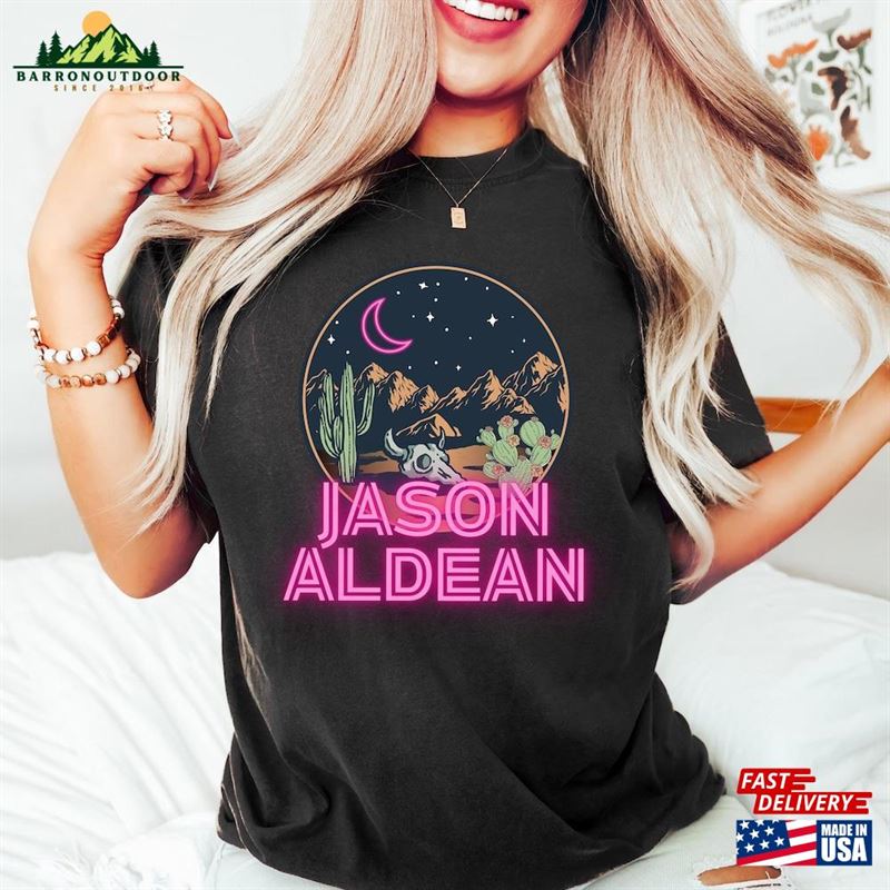Jason Aldean Shirt Country Music Neon Moon Unisex Hoodie Jason Aldean Shirt Country Music Neon Moon Unisex Hoodie