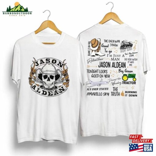 Jason Aldean Tour 2023 Shirt Try That In A Small Town Scripted Lyric T-Shirt Unisex