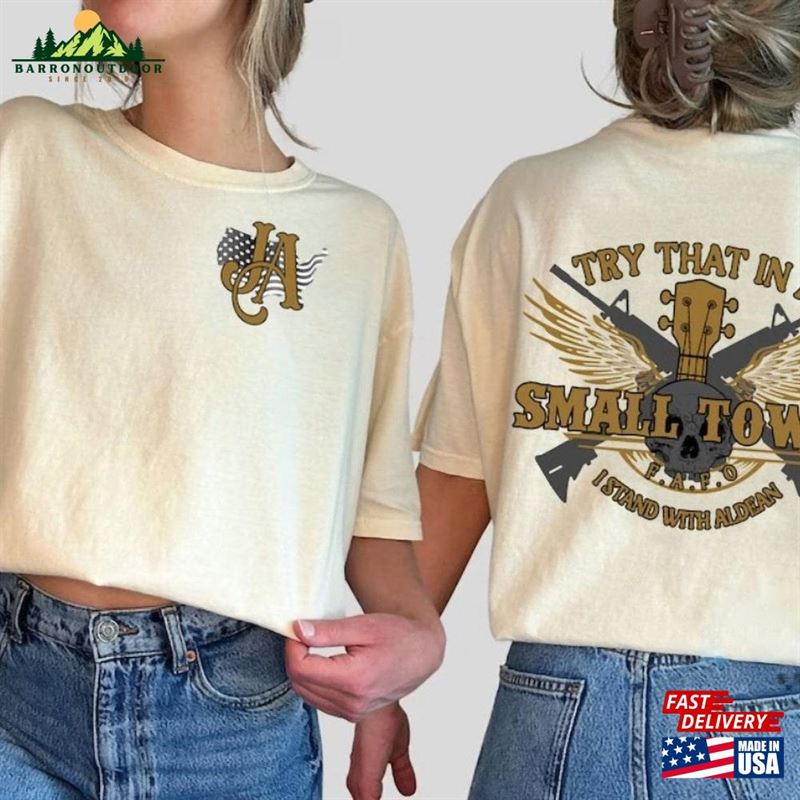 Jason Aldean Tour 2023 Shirt Try That In A Small Town Scripted Lyric Unisex Sweatshirt Jason Aldean Tour 2023 Shirt Try That In A Small Town Scripted Lyric Unisex Sweatshirt