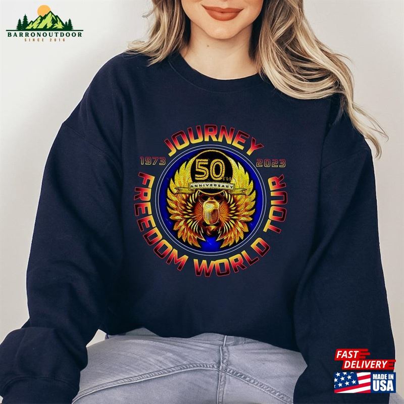 Jb Freedom Tour 2023 Rock Band 50Th Anniversary Shirt Journey Gift For Fan Merch Unisex Classic Jb Freedom Tour 2023 Rock Band 50Th Anniversary Shirt Journey Gift For Fan Merch Unisex Classic