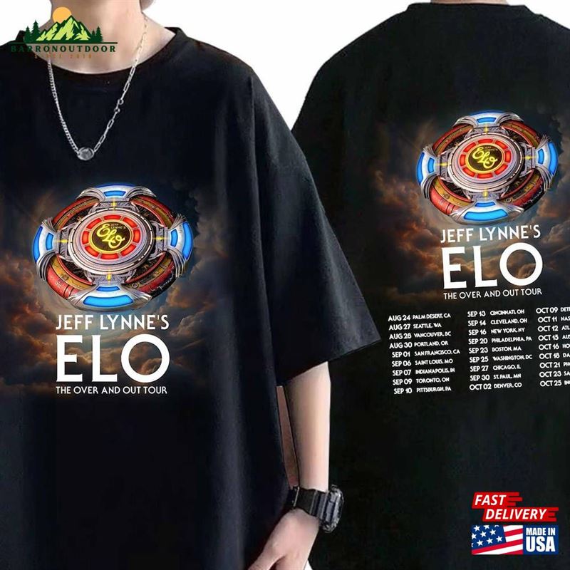 Jeff Lynne's Elo Over And Out Final Tour 2024 Shirt Concert Tee Fan Gift Sweatshirt Unisex Jeff Lynne's Elo Over And Out Final Tour 2024 Shirt Concert Tee Fan Gift Sweatshirt Unisex
