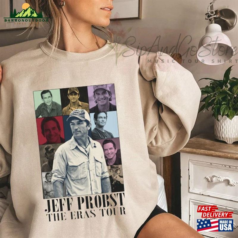 Jeff Probst The Eras Tour Sweatshirt Vintage Presenter Homage Shirt Television Tee Classic Hoodie Jeff Probst The Eras Tour Sweatshirt Vintage Presenter Homage Shirt Television Tee Classic Hoodie