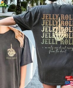 Jelly I’m Only One Drink Away From The Devil Graphic Shirt Backroad Baptism Tour 2023 Classic Unisex