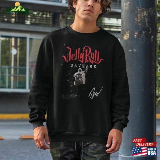Jelly Roll 2023 Tour Shirt Backroad Baptism Concert Gift For Fan Classic Hoodie